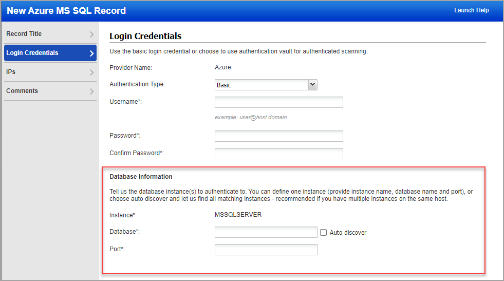 Database Information